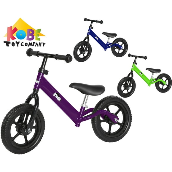 KOBE Vélo d'Équilibre en Aluminium - Léger Sans Pédales - Vélo d'Entraînement Parfait pour Tout-Petits et Enfants - Violet