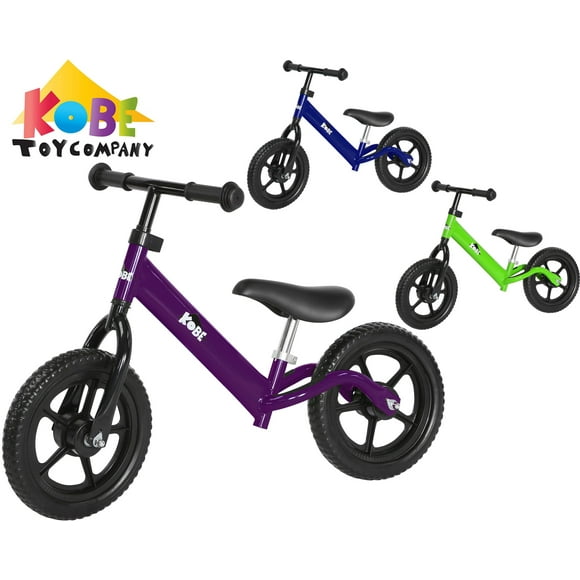 KOBE Vélo de Course à Balance en Aluminium - Léger Sans Pédales - Vélo d'Entraînement Parfait pour les Tout-Petits et les Enfants - Violet
