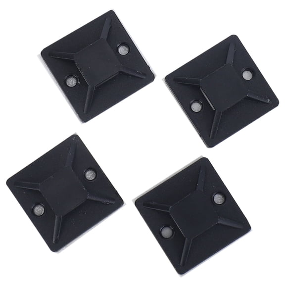 100 Pcs Self Adhesive Cable Tie Mount Base Holder 20 x 6mm