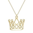 thumbnail image 4 of Crown Necklace, Crown Pendant, Princess Necklace, Queen Necklace, Valentines Day Gift, Minimalist Necklace, Geometric Charm, 4 of 4