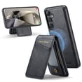 thumbnail image 2 of Compatible with Magsafe Magnetic 2 in 1 Detachable Wallet Case with Card Holder for Samsung Galaxy S24 Plus, for Women Men, PU Leather Flip Kickstand Credit Slots for Samsung Galaxy S24 Plus, Black, 2 of 10