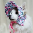 thumbnail image 4 of Pet Baseball Hat Floral: Decorative Sun Protection Dog Beach Cap Cat Summer Hat, 4 of 5