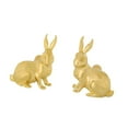 thumbnail image 4 of GROWTH TANK 2 Pieces Rabbit Cabinet Knob Brass Door Handles for Kitchen Wardrobe Dresser Gold, 4 of 9