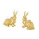 thumbnail image 4 of 2 pomos metálicos con forma de conejo para muebles, modernos y multifuncionales de latón para puertas de armarios. Oro, 4 of 9