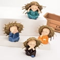 thumbnail image 4 of Veeogra Clearance&nbsp;Items,Home Decor,Four Monks Decoration Cute Little Monks Monk Statues Buddha Statues Small Cute Buddha Statues Resin Crafts Decorations, 4 of 6