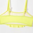 thumbnail image 4 of Toddler Girls Two Pieces Ruffle Chest Lemon Printing Adjustable Spaghetti Strap Bathing Suit Infant Baby Girl Bikini Swimsuit, 4 of 8