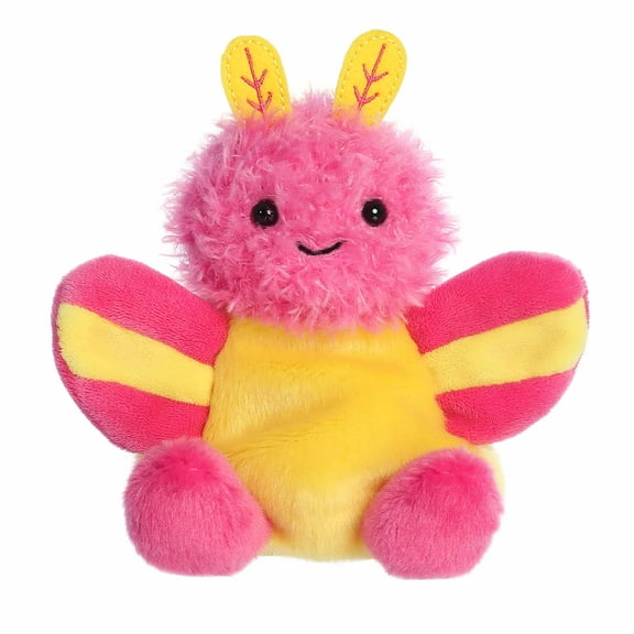 Aurora - Mini Pink Adorable Stuffed Animal - 5.5" Astrid Rosy Maple Moth - Palm Pals