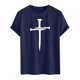 thumbnail image 5 of Camisa Casual de Cuello de la Tripulación de la Impresión de Pascua de Manga Corta de Verano Top Ligero de Poliéster para los Hombres, Camiseta de Manga Corta para el Uso Diario de Primavera Verano, 5 of 9
