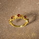 thumbnail image 5 of Joyería de Piedra para la Mujer Anillo de Joyería Anillo de circón rojo comprometido brillante Anillos de moda, 5 of 8
