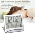 thumbnail image 1 of Lefu LCD Digital Silver Wall Clock / Table Clock W/ Calendar Temperature Alarm Clock, 1 of 9