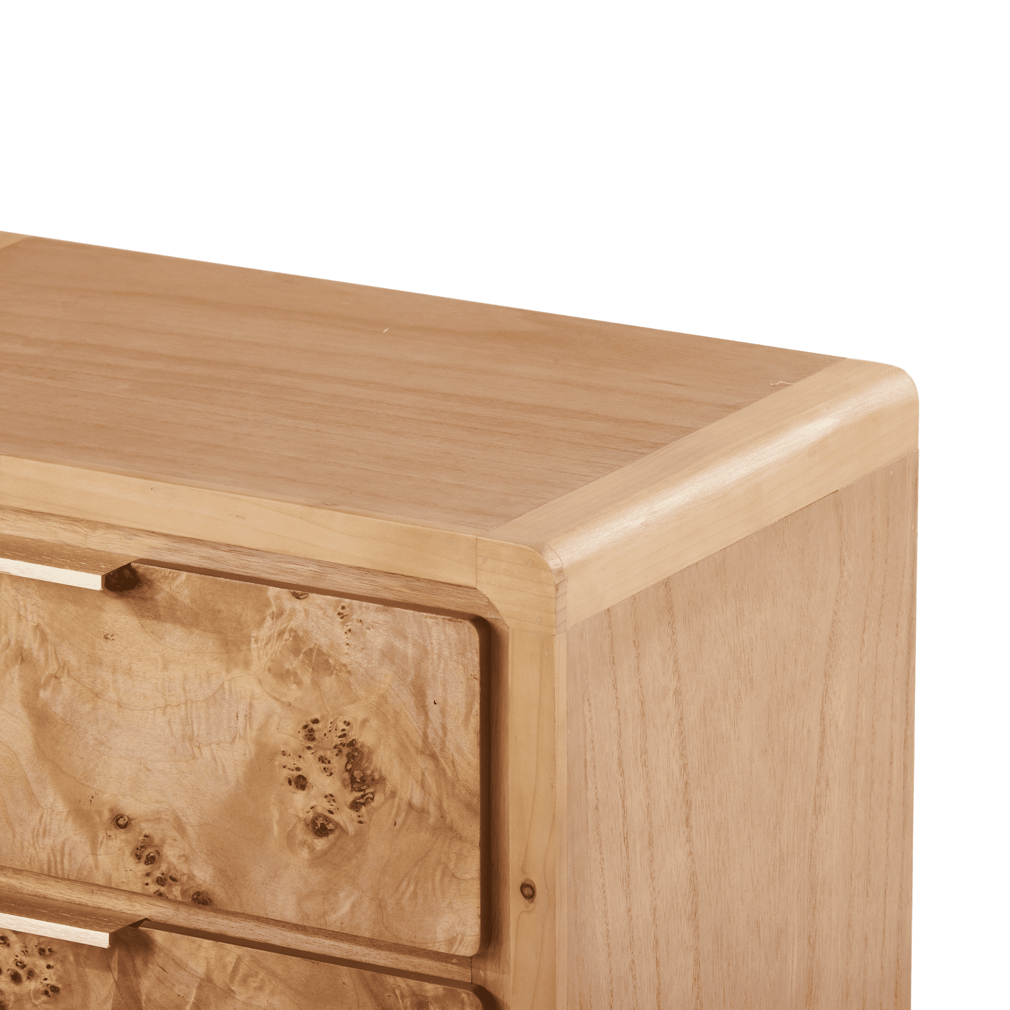 COZAYH 3 Drawer Dresser Natural Boho Solid Wood, 17” x 11.5” x 4.75”, 31.5 lb