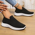 thumbnail image 5 of AUDeals Women's Slip On Sneakers, Lightweight Breathable Walking Shoes with Non Slip Comfort for Travel and Work (Black, 7.5), 5 of 8