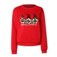 thumbnail image 4 of Odeerbi Christmas Sweatshirts for Women Crewneck Cropped Sweatshirts Fashion 2025 Casual Long Sleeve Printed Tops, 4 of 9