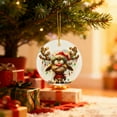 thumbnail image 4 of Adorno Navideño de Animales Del Bosque de 8 Cm | Colgante Navideño de Acrílico | Decoración Caprichosa de Animales Del Bosque | Regalo Ideal para Coronas, Guirnaldas y Centros de Mesa, 4 of 6
