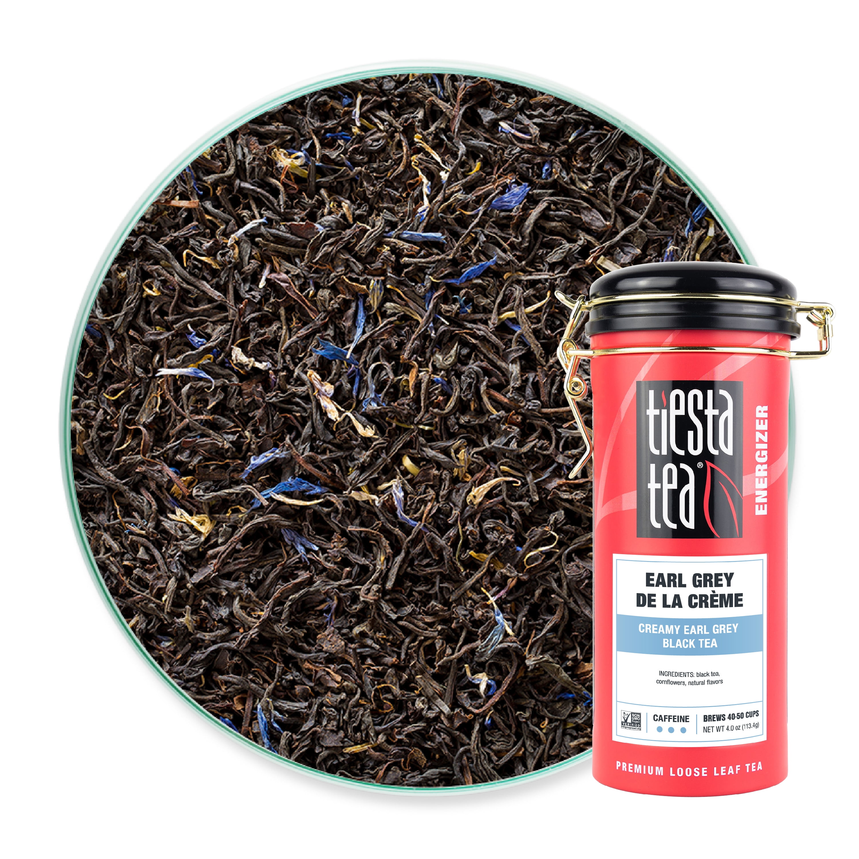 Tiesta Tea Earl Grey de la Creme, Creamy Earl Grey Loose Leaf Black Tea, 4 oz