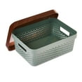 Pen + Gear Storage Box with Lid, Sage Green
