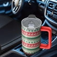 thumbnail image 5 of 30oz Christmas Tree Tumbler with Lid and Straw Leak Proof Stainless Steel Cup Holiday Coffee Water Bottle Gifts, 5 of 5