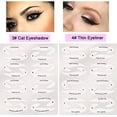 thumbnail image 5 of Plantilla para sombra de ojos, plantilla para delineador de ojos, pegatinas reutilizables, juego de herramientas de maquillaje ahumado, delineador de ojos de gato, ojos ahumados, plantillas para ojos, 5 of 5