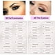 thumbnail image 5 of Plantilla para sombra de ojos, plantilla para delineador de ojos, pegatinas reutilizables, juego de herramientas de maquillaje ahumado, delineador de ojos de gato, ojos ahumados, plantillas para ojos ahumados/ojos de gato, 8 paquetes Rojo Verde, 5 of 5