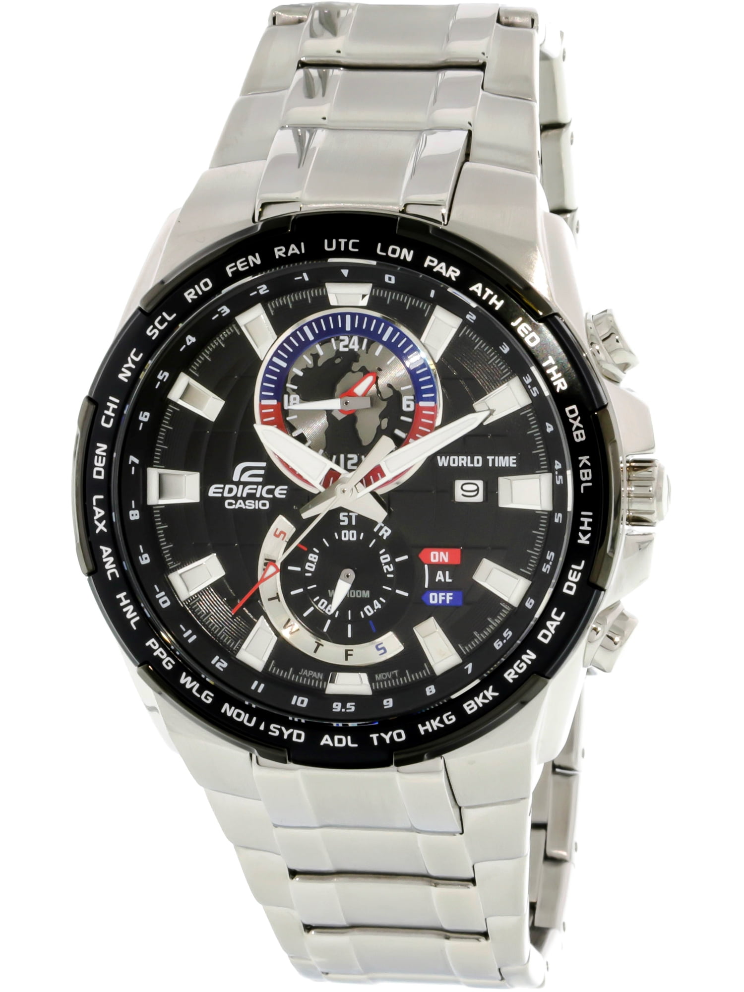 Casio Men's Edifice EFR550D-1AV Silver Stainless-Steel Japanese Quartz