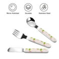 thumbnail image 3 of Kdxio Hand Drawn Strawberry Toddler Utensils Set - Kids Silverware Set, Set Kids Utensils Set with Case for Preschooler Children, 3 of 8