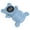 Blue, variant on YAHHU Digital Baby Bath Thermometer Floating Blue Bear Shape Safety Display Water Room Temperature Infant Toddler Newborn Fun Bathing Toy Gift - 5.12 inches / 13 cm