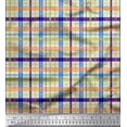 thumbnail image 1 of Soimoi Polyester Crepe Fabric Plaid Check Print Fabric by The Yard 52 Inch Wide, 1 of 3