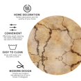 thumbnail image 4 of Kll Round Shape Drink Coasters Set Of 4,Pu Leather Absorbent Coasters Set Decorative Coffee Cup Coasters Housewarming Gift For Home Decor-Stone, 4 of 9