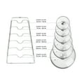 thumbnail image 7 of Organize It All Hanging Lid Organizer Rack, 6 Compartment, Chrome, 7 of 7