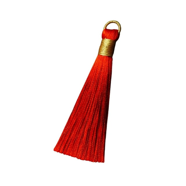 8cm Tassel Jewelry Making Bookmark Hanging Bookmark Handbag Keyring Fringe Pendant Portable Purse Dressing Decoration Crafting Handicraft Wine Red