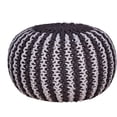 thumbnail image 6 of Large Round Pouf Ottoman Braided Indoor Floor Foot Stool - Brown & Beige, 6 of 6