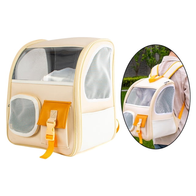 Porta , Grande para Perros Y de hasta 16,5 , Bolsa Transpirable para para Viajes, Senderismo Y Libr - 1 Mochi 1 Colco portador de gato transparente