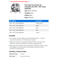 thumbnail image 2 of Rear Brake Pad and Rotor Kit - Compatible with 2004 - 2007 Toyota Highlander 2005 2006, 2 of 2