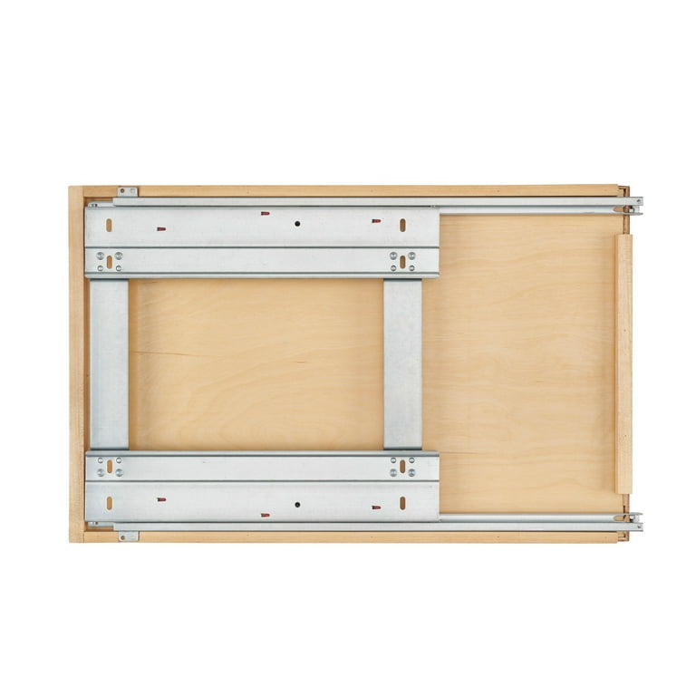 Preassembled Rollout Drawer Shelf System for 12 - 33 Cabinet Openings,  with 21 Undermount Soft Closing Drawer Slides, by Hardware Resources