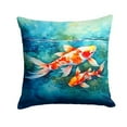 thumbnail image 2 of Koi Fish Throw Pillow 14 in x 14 in, 2 of 2