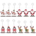thumbnail image 1 of MasteelfCA 12pcs Decorative Place Memo Holder Christmas Pattern Wire Table Number Holders with Base for Restaurant Wedding Banquet (Random Style), 1 of 7