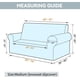thumbnail image 4 of Nvzi Stretch Loveseat Sofa Slipcovers 1 Piece Couch Covers for Sofa Furniture Protector Full Sofa Covers with Elastic Bottom for Kids and Dog (Medium,White), 4 of 4