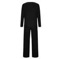thumbnail image 6 of Hanen Women and Man Medical Uniform Scrubs Set With Pocket- Long Sleeve Scrubs with Top and Pants, 6 of 8