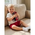 thumbnail image 5 of BemeyourBBs Toddler Baby Boy Summer Clothes Firefighter Outfit Shorts Set Fire Truck Applique Short Sleeve T-shirts And Pockets Shorts 2 Piece Toddler Boys Summer Outfit, 5 of 9