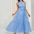 thumbnail image 1 of TopLLC Robe Sans Manches à Col Rond pour Femme, Robe Longue Camisole Imprimée Sans Manches, Robe Sans Manches à Col Rond, Robe pour Femmes en Liquidation, 1 of 6