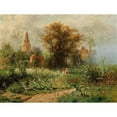 thumbnail image 2 of Johann Kautsky 18x15 Gold Ornate Wood Frame and Double Matted Museum Art Print Titled - A Summer Day, 2 of 4