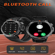 Eigiis KE3 Military Smart Watch (GPS) 1.45 Black Aluminum Case with Black Sport Band