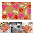 thumbnail image 2 of piaybook 2024 Valentine's Day Doormat Alentine's Day Floor Mats Holiday Mats Welcome Door Mats Polyester Door Mats For Bathroom Kitchen Indoor And Outdoor,Hot Pink, 2 of 9