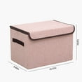 thumbnail image 4 of Xuniizn Cube Storage Organizer, Shelf Unit with Fabric Storage Bins - Modular Cube Storage & Collapsible Storage Cubes for Home Organization, Closet, Office, Nursery, 35%Cotton, 65%Polyester, Pink, 4 of 8