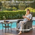 thumbnail image 6 of Bellefurn Outdoor Swivel Recliner Chairs,Patio Wicker Recliner Chairs Outdoor Lounge Chairs with Thickness Cushions,Adjustable Angle,Reclining Lounge Chair for Outdoor,Fire Pit,Pool,Garden, 6 of 13