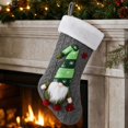 thumbnail image 5 of Christmas Stocking Hanging Ornament Soft Fabric for Family Holiday Fireplace Mantel Doorway Branch Tree Wall Christmas Party Decorations by MPOISVA, 5 of 6