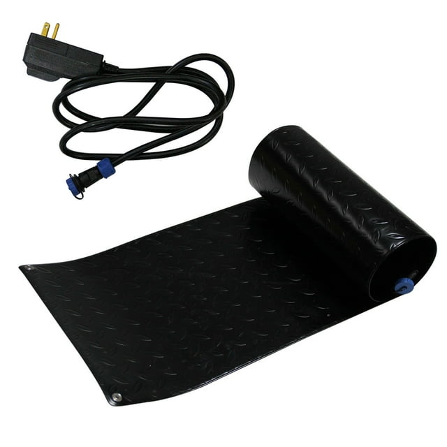 Colorful Heated Snow Melting Mat For Outdoor Walkways, 10X30 Inch Rubber Mat With Anti-Slip Surface, 110V Automatic Ice Removal For Steps Driveway