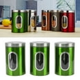thumbnail image 1 of Latas De Almacenamiento De Alimentos De Acero Inoxidable Cajas De Almacenamiento De Cocina Almacenamiento De La Despensa Para Cereales, Harina Y Azúcar, 1 of 7