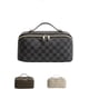 thumbnail image 1 of Makeup Bag, PU Travel Cosmetic Bag Large Capacity Cosmetic Case Portable Zipper Toiletry Bag with Dividers and Handle for Women Girls (Black), 1 of 5