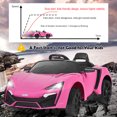 thumbnail image 7 of Infans 12V Kids Ride On Car 2.4G RC Electric Vehicle w/ Lights MP3 Openable Doors Pink, 7 of 7